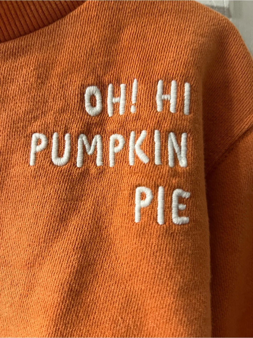 Kids 2t Little Planet by Carters Orange 'Oh! Hi Pumpkin Pie' Pullover Sweatshirt